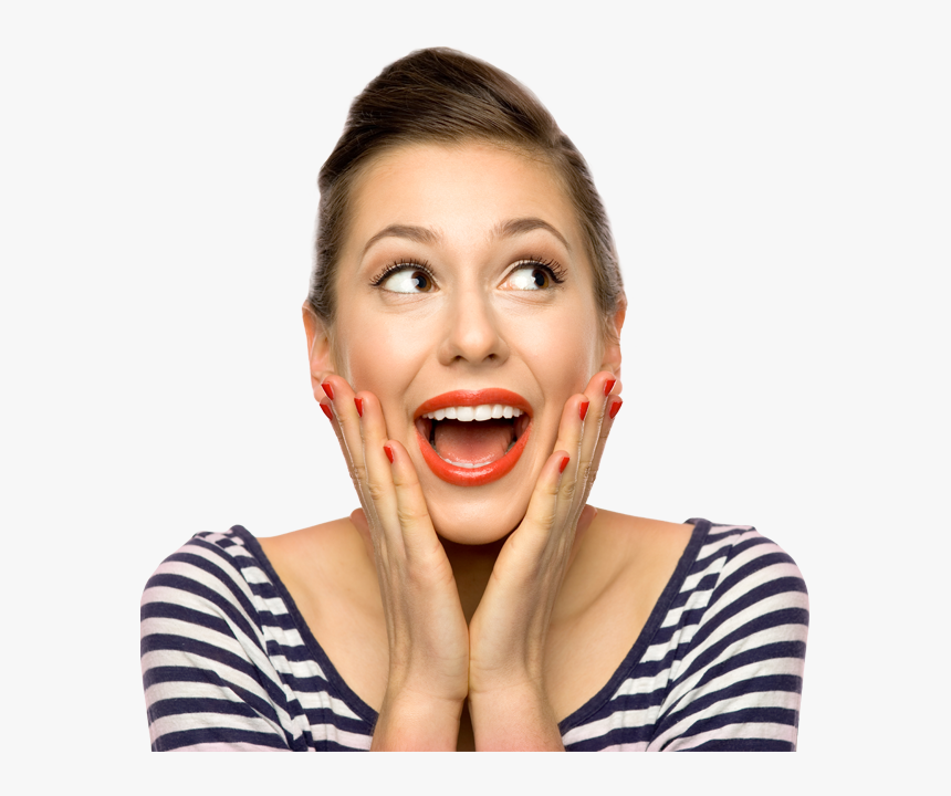 Happy Women With Face, HD Png Download