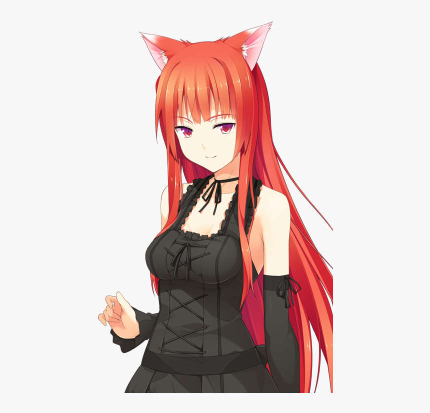 Clip Black And White Library Cute Nekos For All Girls - Anime Girl With Ears, HD Png Download