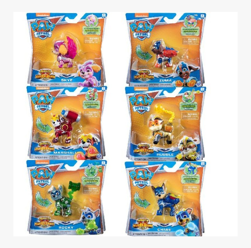 Mighty Pups Paw Patrol Toys, HD Png Download