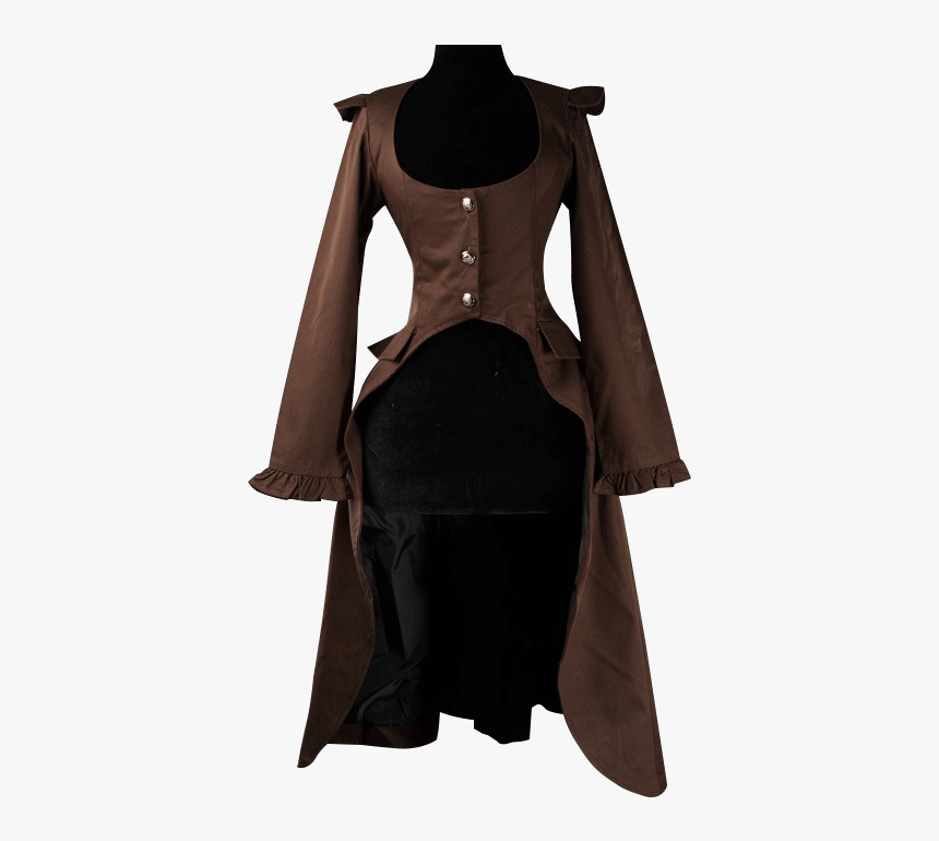 Brown Steampunk Elegant Aristocrat Coat - Womens Steampunk, HD Png Download