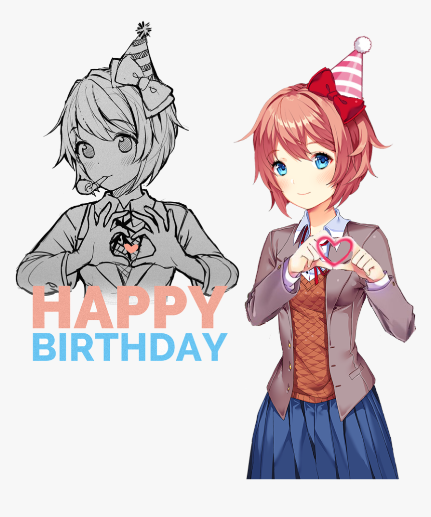Sayori Doki Doki Literature Club, HD Png Download