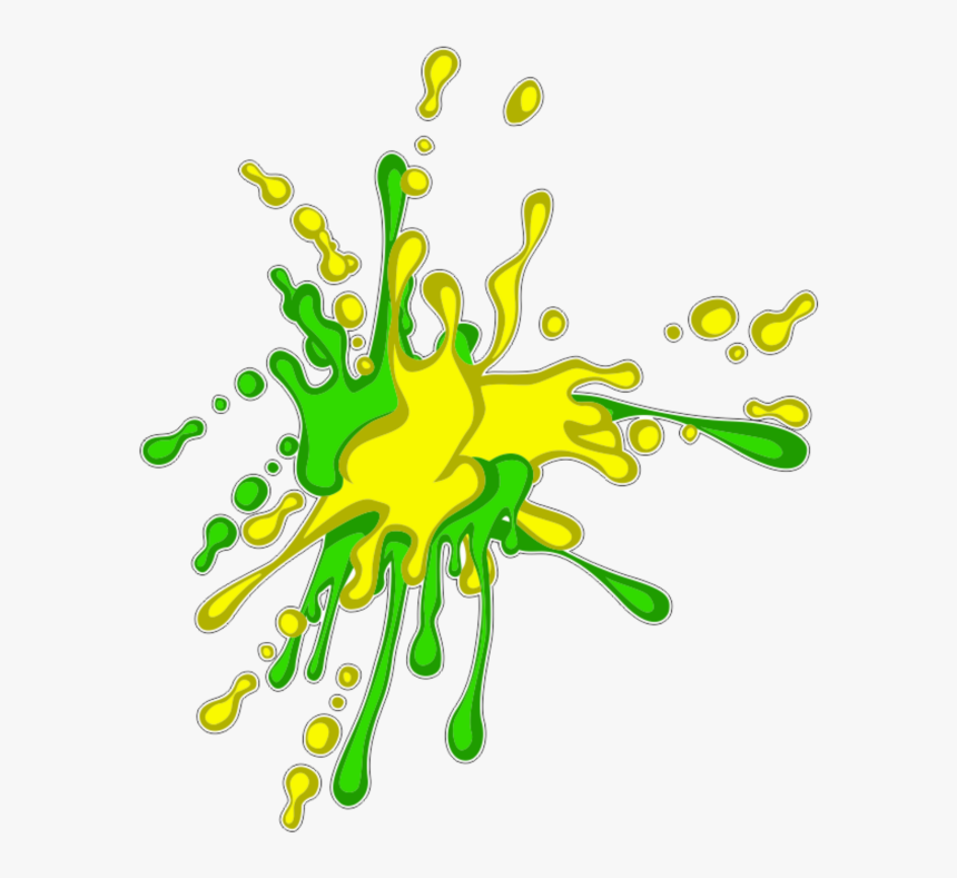 #mq #green #yellow #paint #splash - Yellow And Green Paint Splash Png, Transparent Png