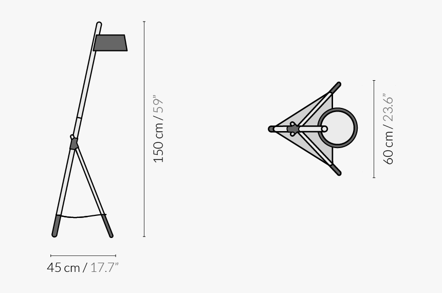 Black With Leather Tray,woodendot,floor Lamps,line,triangle - Triangle, HD Png Download