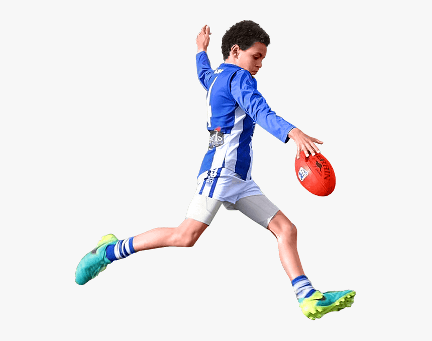 Kicking A Footy Png, Transparent Png