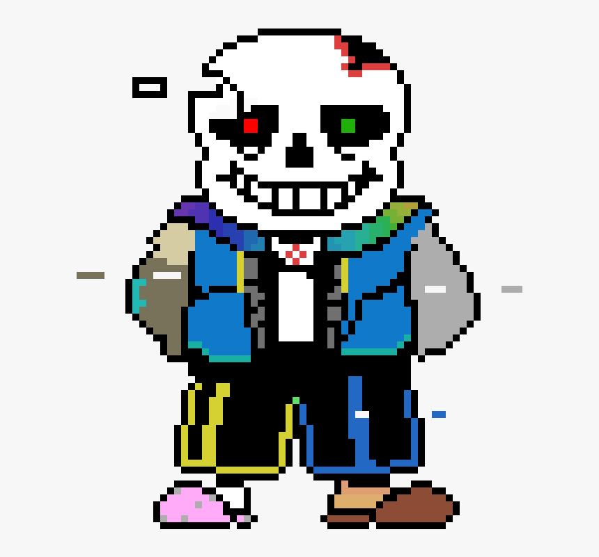 Sans Colored Battle Sprite, HD Png Download