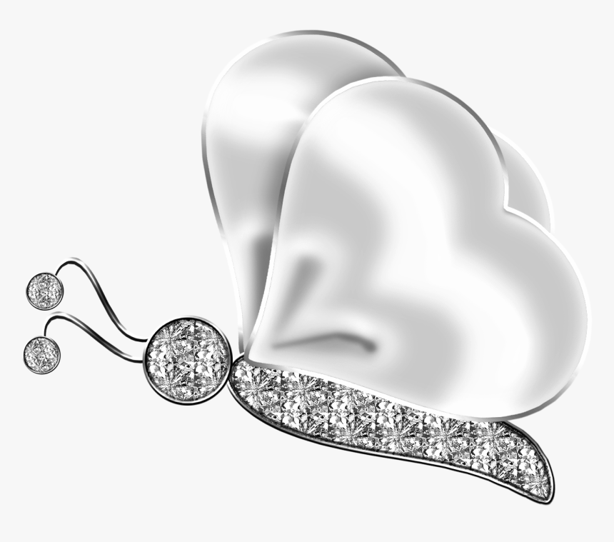 Silver Butterfly Png Clipart - Silver Butterfly Png, Transparent Png
