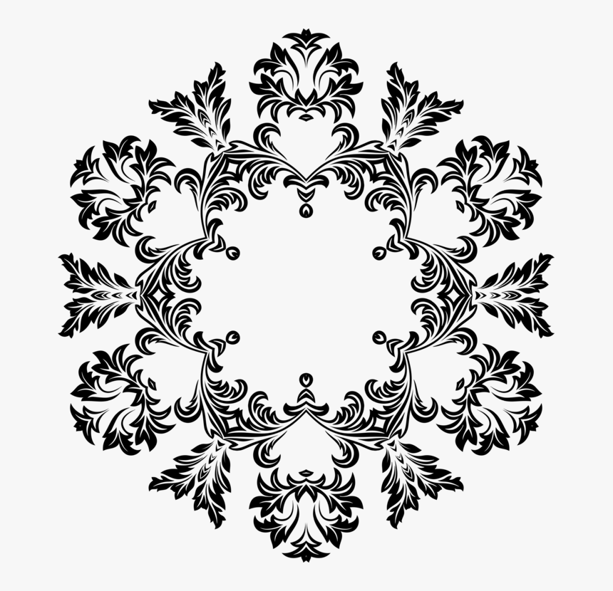 Visual Arts,flora,leaf - Flourish Round Png, Transparent Png