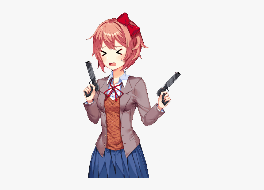 Doki Doki Literature Club Sayori, HD Png Download