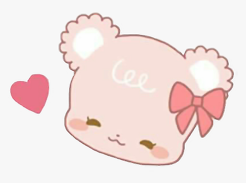 #cute #osito #tierno #love #pink #kawaii #freetoedit - Heart, HD Png Download