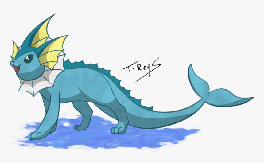 Vaporeon From The Side, HD Png Download