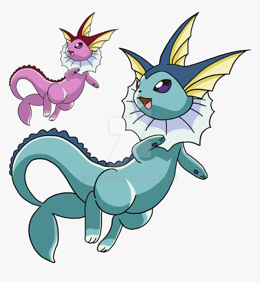 134 - Vaporeon - Art V - 4 By Tails19950 On Deviantart - Drawing, HD Png Download