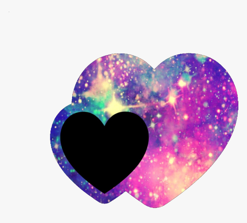 #ftestickers #heart #galaxy #glitter #sparkle #cute - Heart, HD Png Download