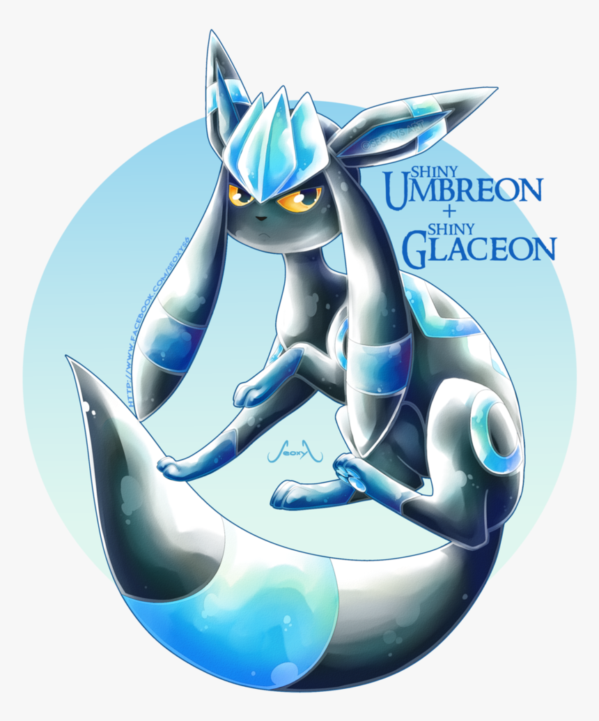 Shiny Umbreon And Glaceon, HD Png Download