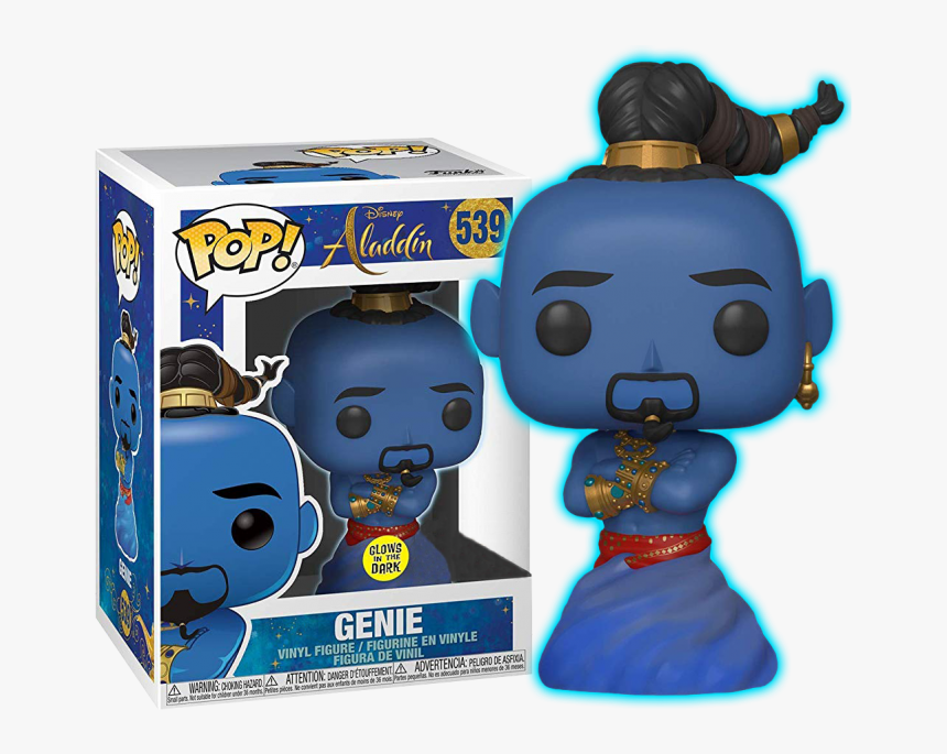Джинн Светящийся Из Фильма Аладдин - Pop Vinyl, HD Png Download