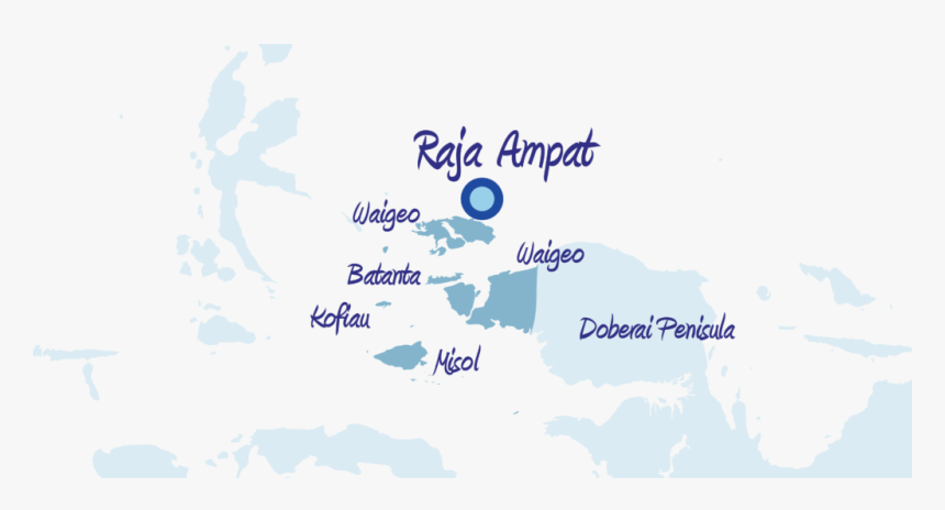 Transparent Indonesia Map Png - Raja Ampat Map, Png Download