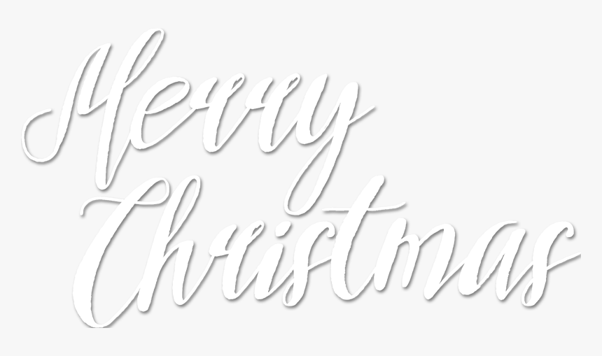 Merry Christmas - Calligraphy, HD Png Download