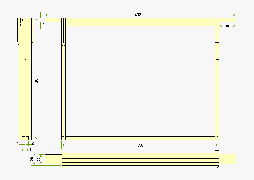 Langstroth Frame Dimensions, HD Png Download , Transparent Png Image