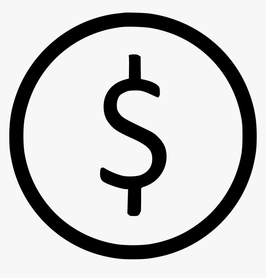 Usd Dollar Value Exchange Money - Money Sign Black And White, HD Png Download