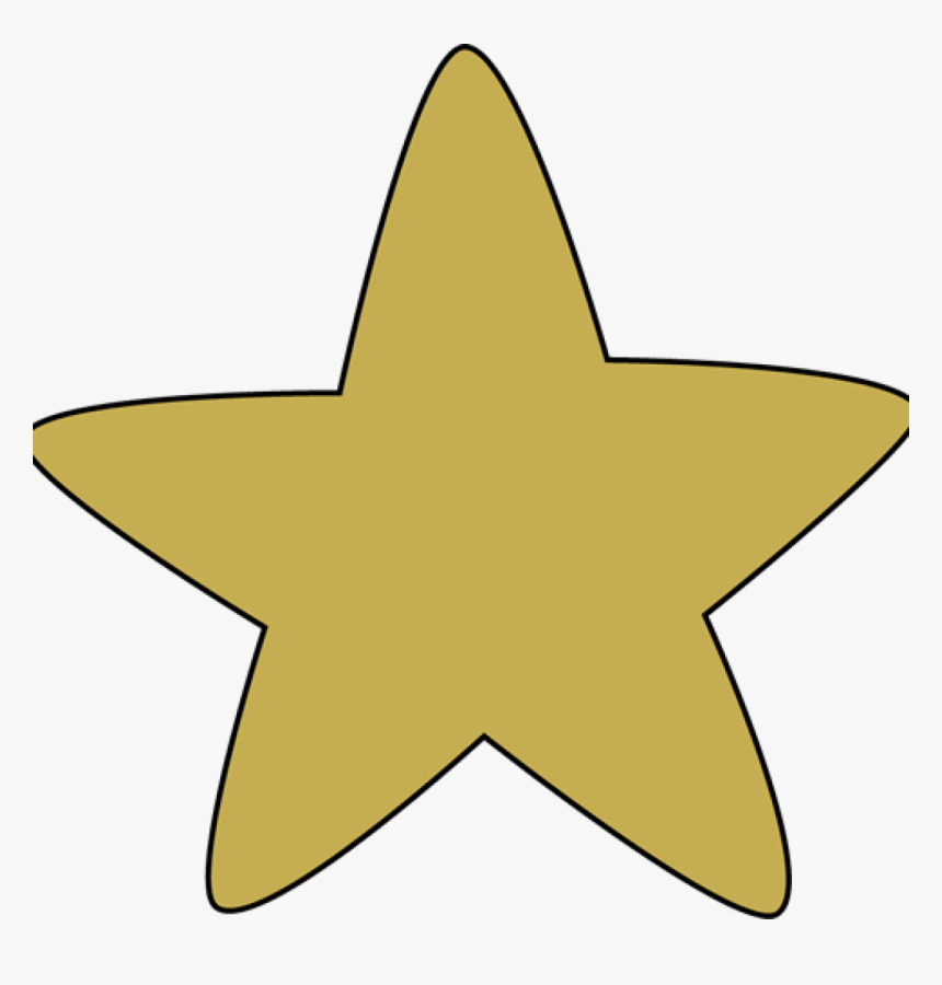 Gold Star Clip Art Free Gold Star Clipart Clipart Panda - Rounded Star Clip Art, HD Png Download