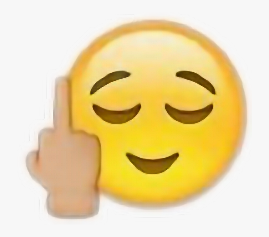 #emojis #fuckyou - Emoticon Iphone, HD Png Download