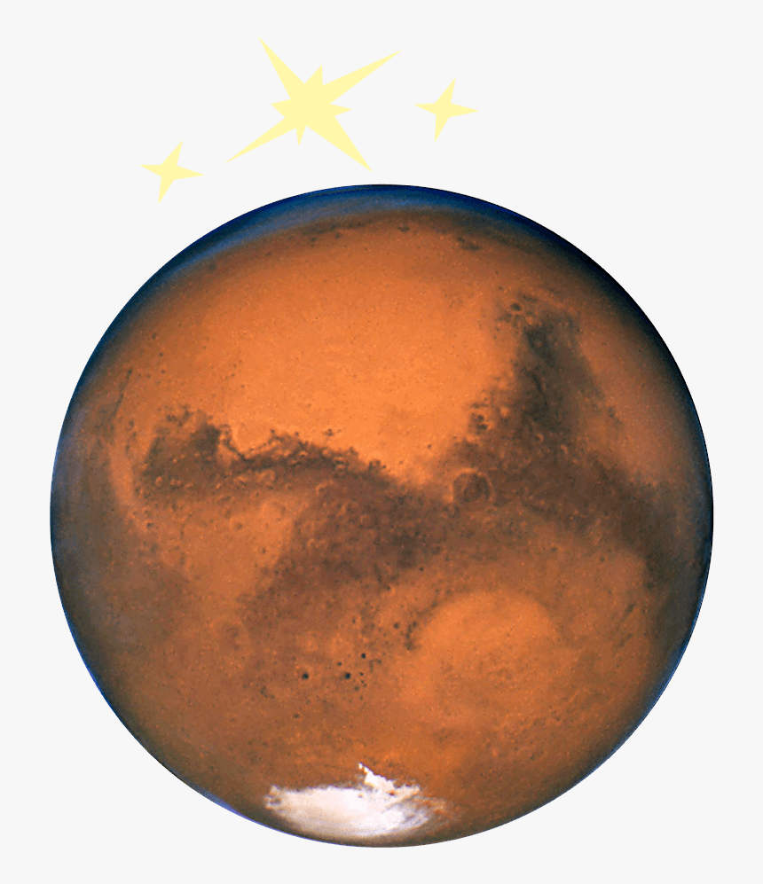 Photo Of The Planet Mars As Seen From Space - Planet Mars, HD Png Download