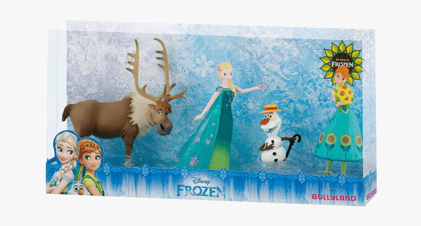 Coffret 4 Figurines Reine Des Neiges - Ana Si Elsa Olaf Sven, HD Png Download