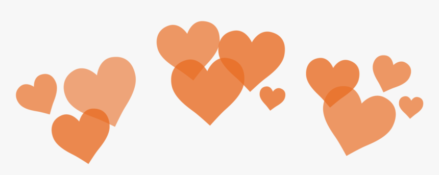 Heart Png Images -orange Heart Png, Transparent Png - Heart Crown Png Blue, Png Download