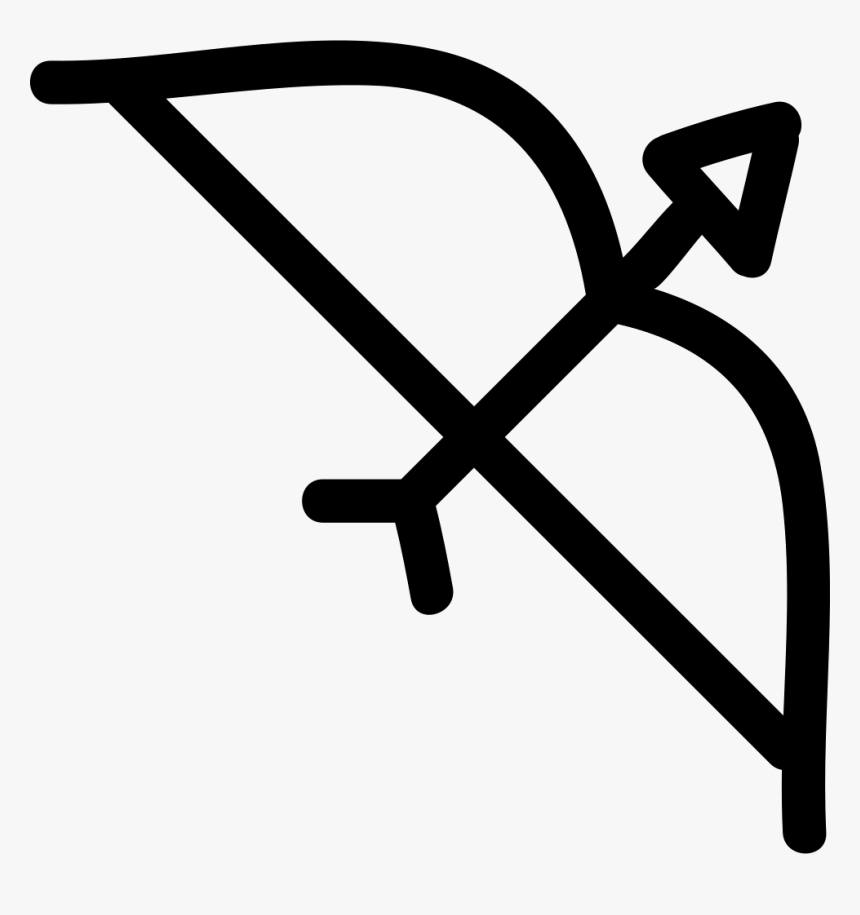 Arch With Arrow Hand Drawn Tool - Icon Arco E Flecha Png, Transparent Png