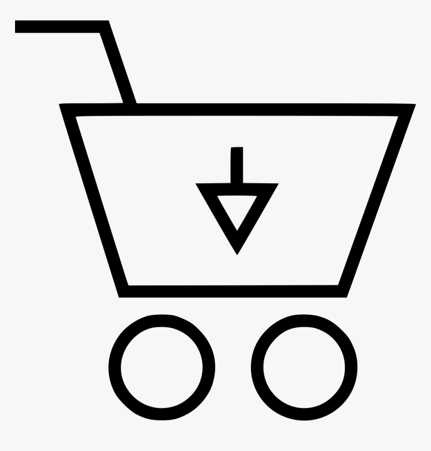 Arrow Down Cart - Black And White Nurse Clipart, HD Png Download