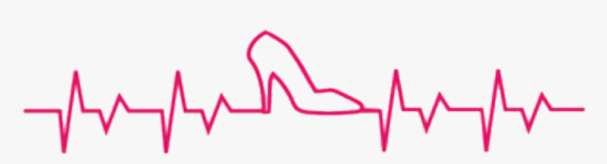 #heartbeat #heels #girly #pink - Line Art, HD Png Download