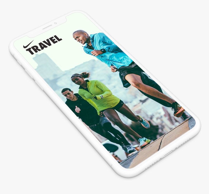Nike Travel Phone Roadmap - Smartphone, HD Png Download