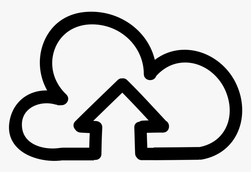 Upload Hand Drawn Interface Symbol Of An Up Arrow In - Portable Network Graphics, HD Png Download