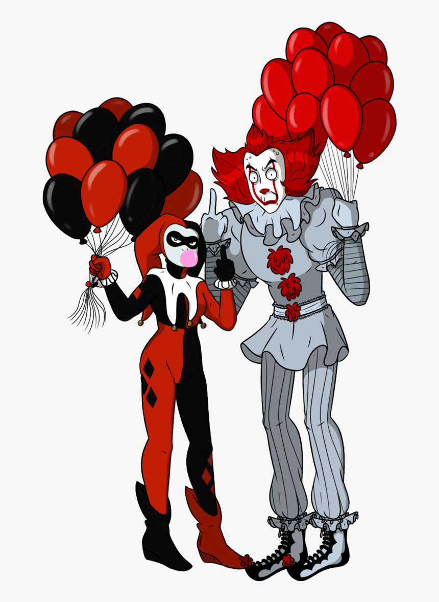 Pennywise X Harley Quinn, HD Png Download
