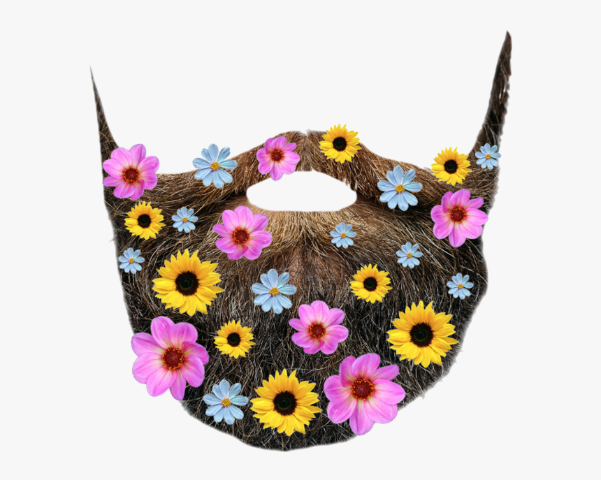 #beard #flower #freetoedit #art #interesting @jordansnice01 - Crochet, HD Png Download