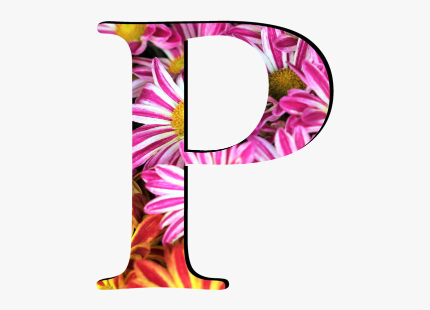 Letters Flower Design Png, Transparent Png