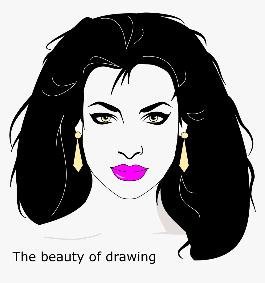 Collection Of Free Drawing Face Beauty Download On - Patrick Nagel Png, Transparent Png