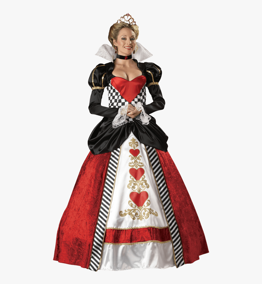 Queen Of Hearts Women S Costume - Alice And Wonderland Queen Of Hearts Costume, HD Png Download