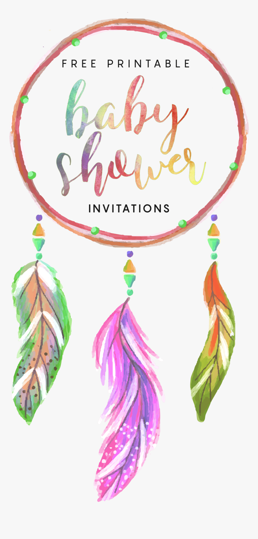 Invitation Dream Catcher Template, HD Png Download