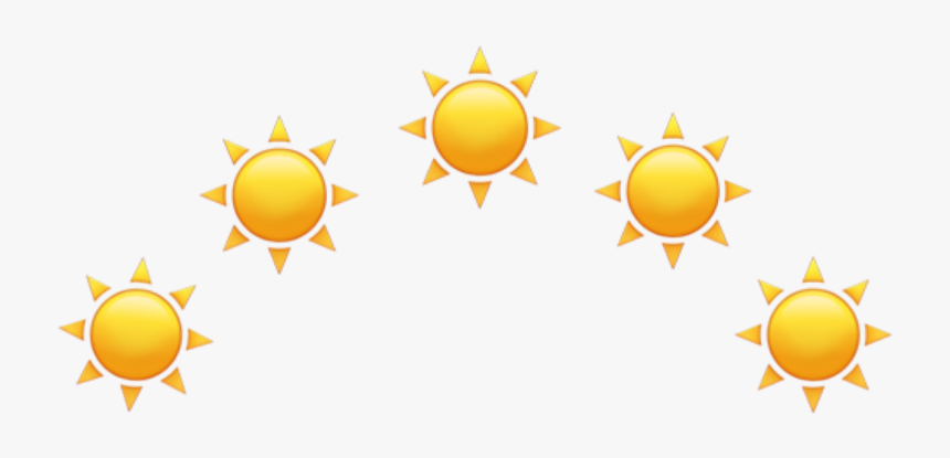 ##yellow #crown #tumblr #yellowcrown #sun #suns #icon - Sun Crown Png, Transparent Png