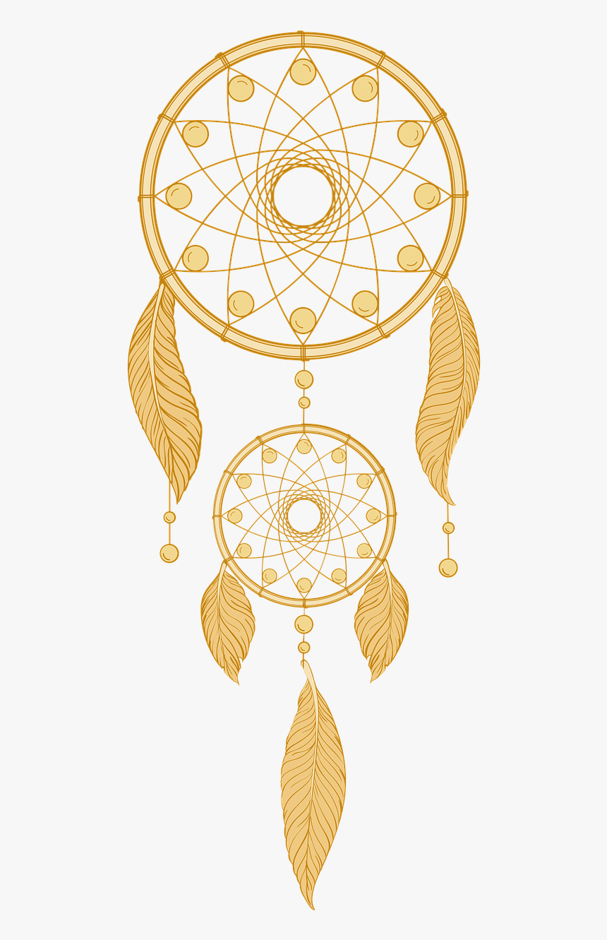 Dream Catcher Gold Transparent Background, HD Png Download