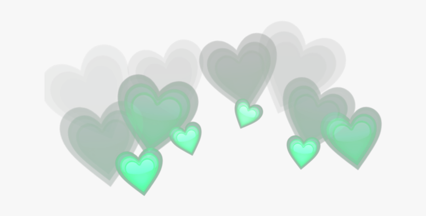 #green #yeşil #kalp #red #spiral #aesthetic #crown - Heart, HD Png Download