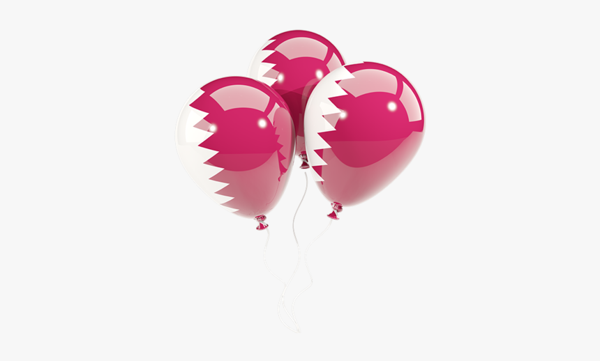 Download Flag Icon Of Qatar At Png Format - Pakistan Flag Balloons Png, Transparent Png