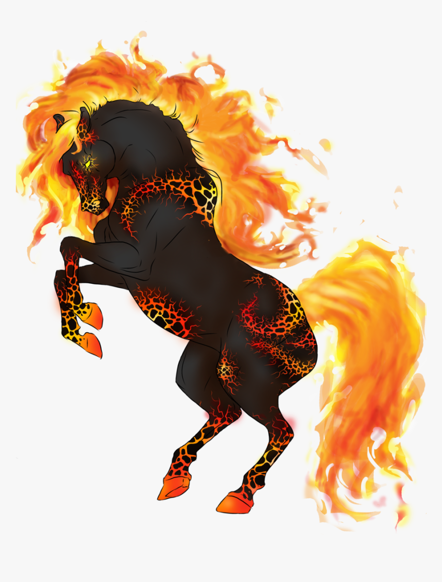 Horse Ghoray Shah Fire - Horse With Demon Wings, HD Png Download