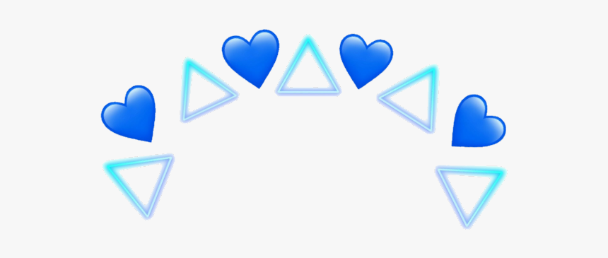 #hearts #neon #light #crown - Heart, HD Png Download
