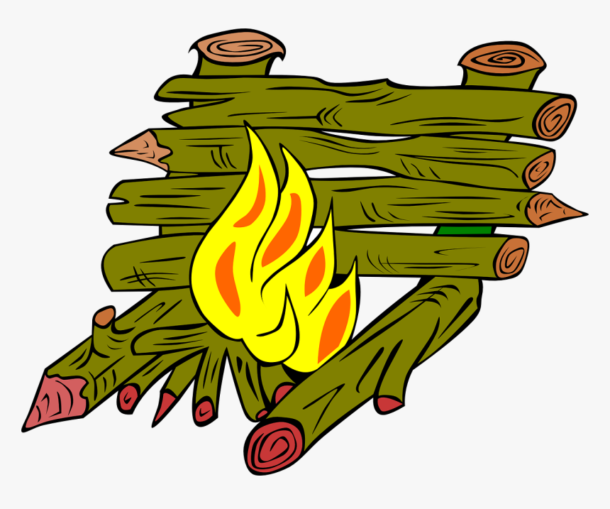 Flames Wooden Fire Free Photo - Wood Clip Art, HD Png Download