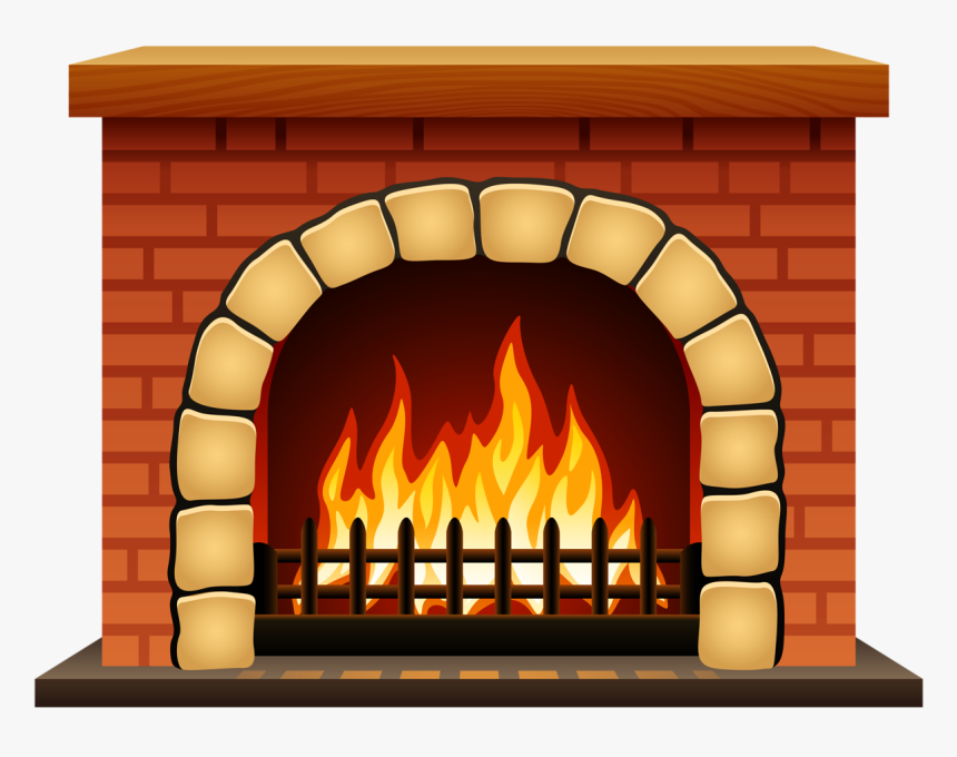 Clip Art Fireplace, HD Png Download