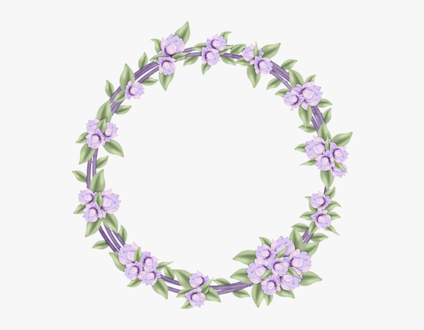 #flowers #circle #purple #stickers #garland #floral - Garland, HD Png Download
