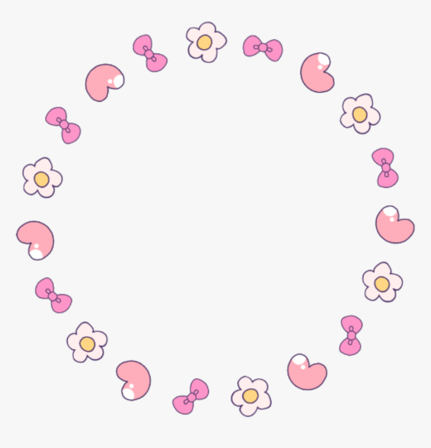 Flower Circle Sticker, HD Png Download