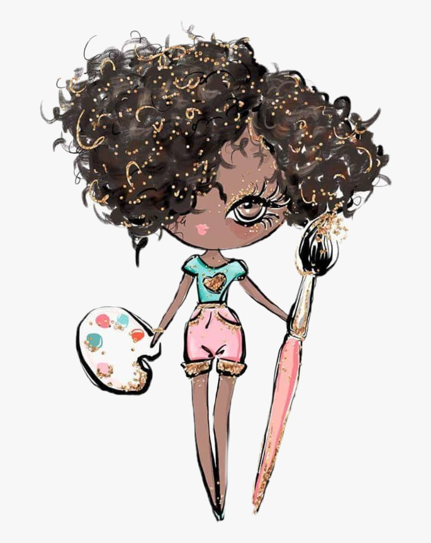 #watercolor #school #girl #schoolgirl #artist #painter - Illustration, HD Png Download