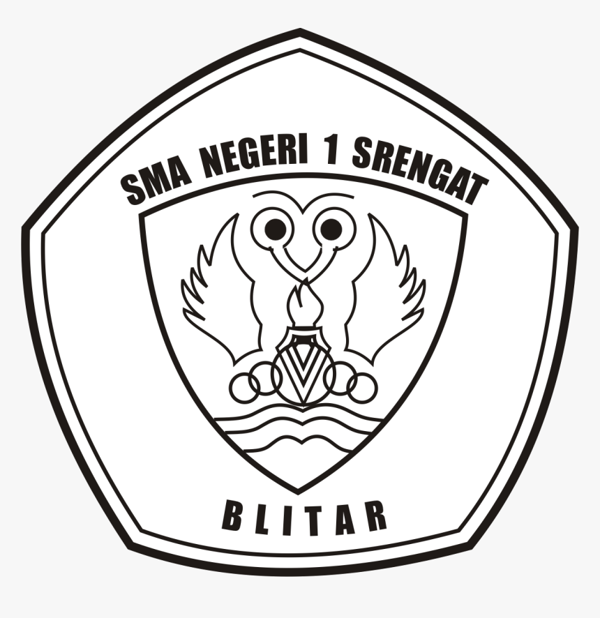 Jaguar School Logo Black And White - Logo Sman 1 Srengat, HD Png Download